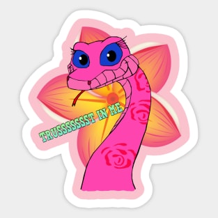 Pink Kaa - Trussssssst In Me (normal eyes) Sticker